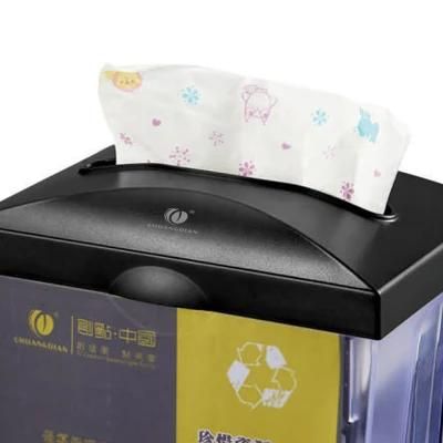 Facial Tissue and Interfold Paper Towel and Table Napkin Dispenser with Billboard Clamp