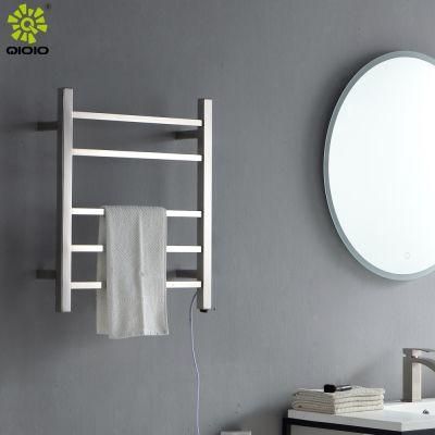 Kaiping 304 Stainless Steel Square Bathroom Five Bars Electric Drying Towel Rack
