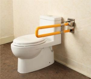 White and Yellow Safety and Comfortable Folding up Grab Bar