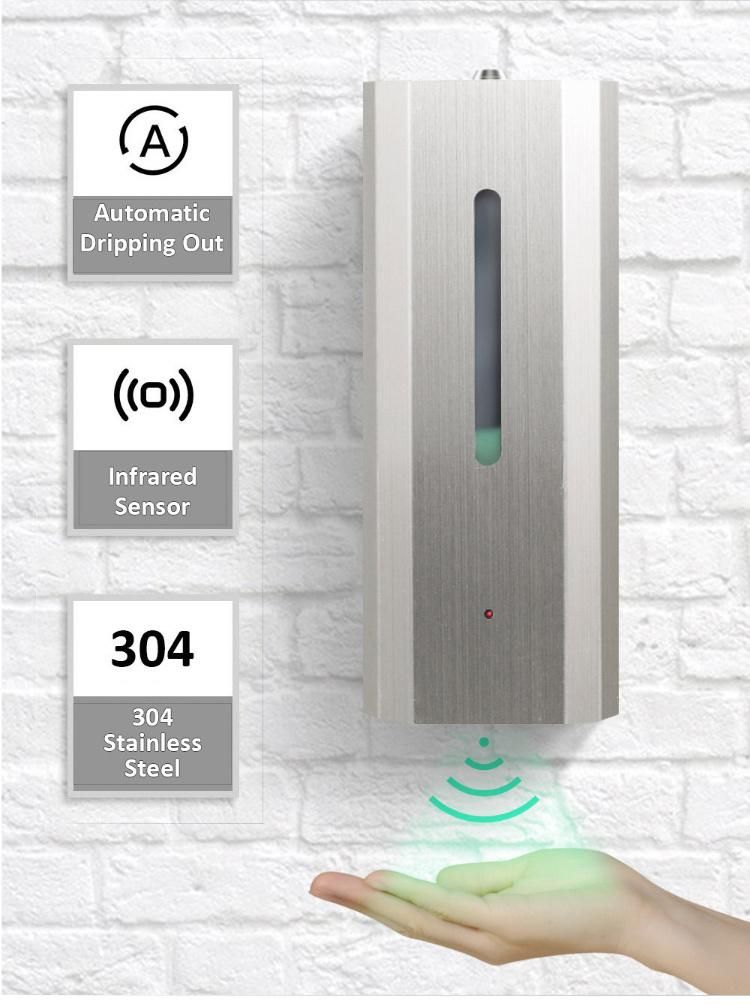 Saige 304 Stainless Steel Liquid Alcohol Spray 600 Ml Mount Wall Dispenser