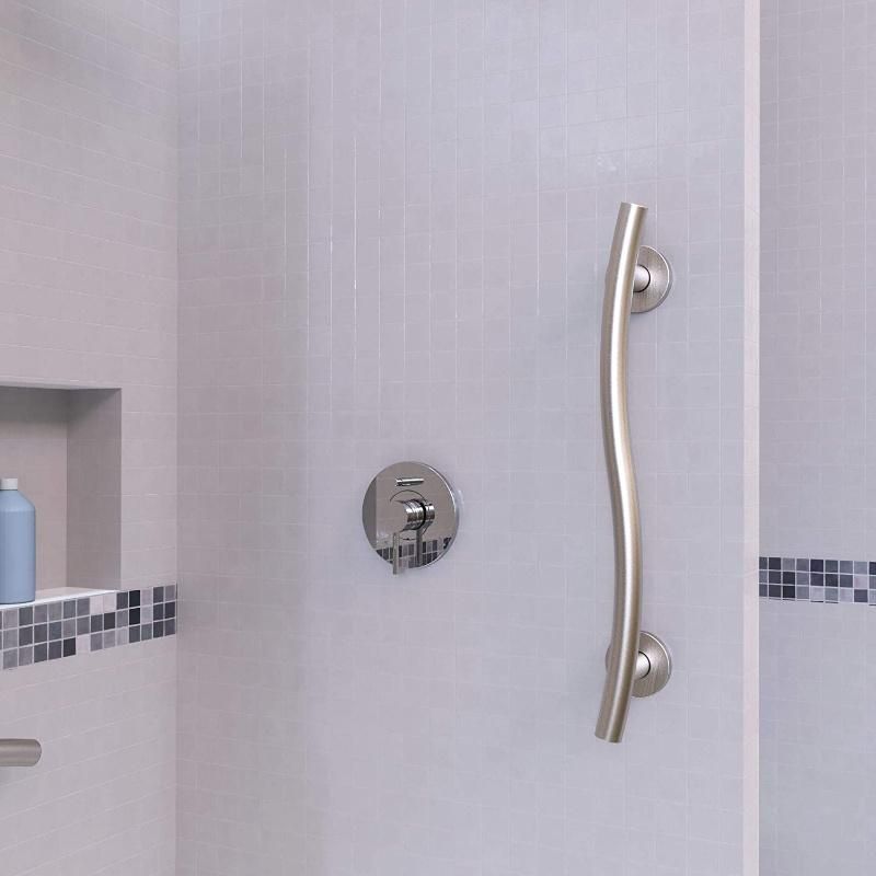 Bathroom Grab Bar Stainless Steel 304 Safety Rail Polished Stainless Wave Bar