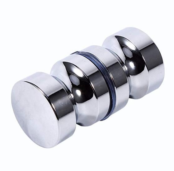 Stainless Steel Shower Door Knob Set Chrome Shower Screen Handle