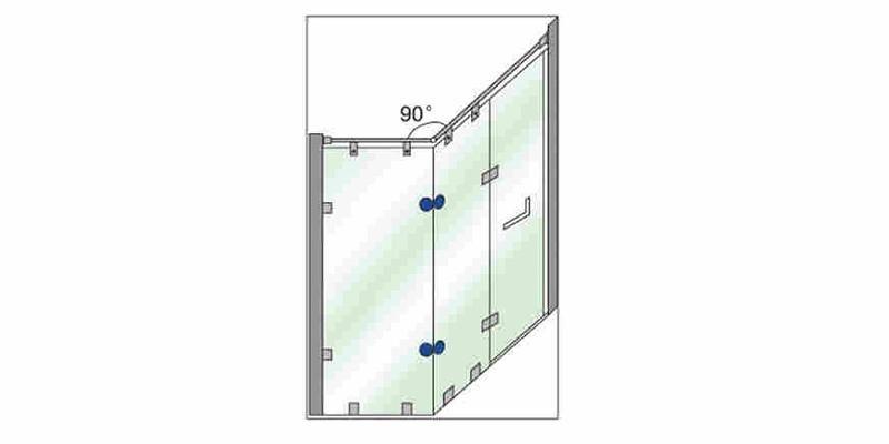 Hi-03c 90 Degree Glass Clip Circle Connector