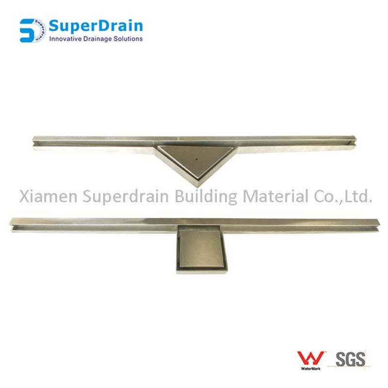 China Supplier Wholesale Square Tile Inssert 304 316 Stainless Steel Plastic Straight Drain Core Floor Drain