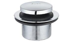Toe Touch Drain Assembly, Zinc &amp; Brass Spud, Plastic/Brass Cover