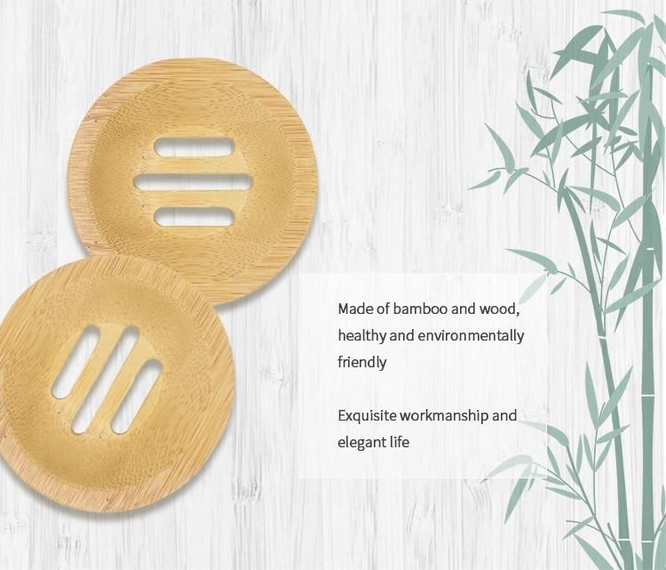 Wholesale Eco Friendly Biodegradable Natural Bathroom Accessories Bamboo Soap Dish
