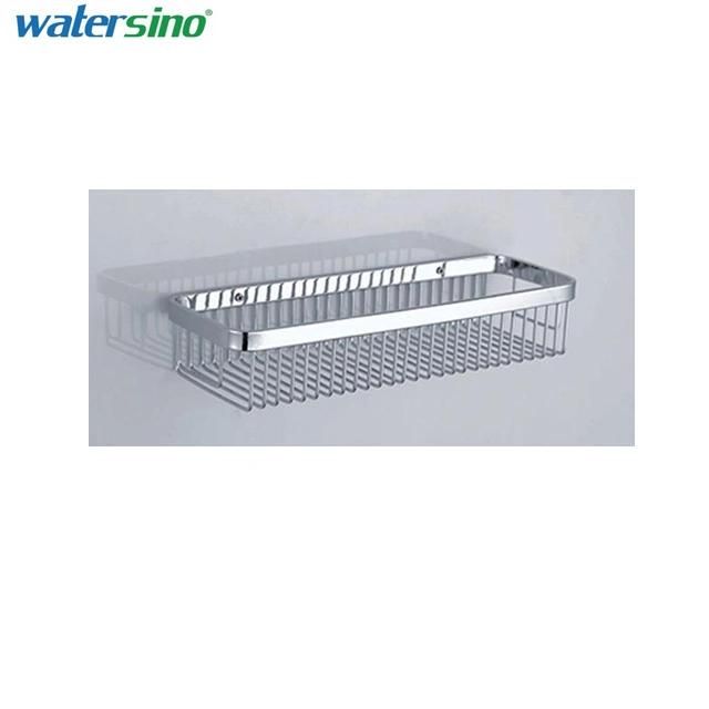 Rectangle Wall Mounted Bathroom Kitchen Storage Shampoo Rack Bar Basket