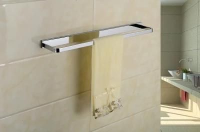 New Design Bathroom Accessories Solid Brass Polished Chrome Single Towel Bar Single Towel Rail Bathroom Towel Holder