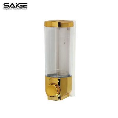 Saige 350ml Hotel Wall Mounted ABS Plastic Manual Hand Liquid Soap Dispenser