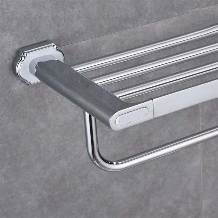 New Design Aluminum Gold Color Towel Shelf Bathroom Accessories Set