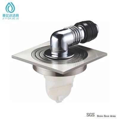 Hot Selliing Nickel Wire Drawing Floor Drainer Bathroom Shower Drainer Brass Shower Waste Floor Drain Clean Room Floor Drain Dual Floor Drain