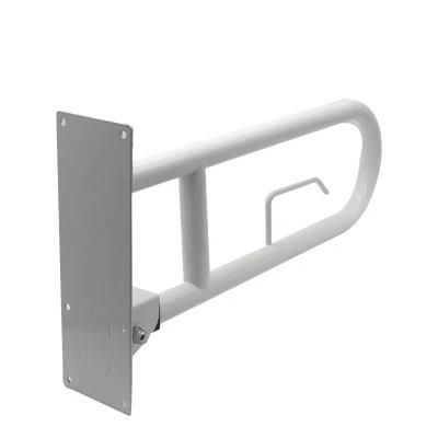 Folded Powder Coating White Toilet Rails Elderly