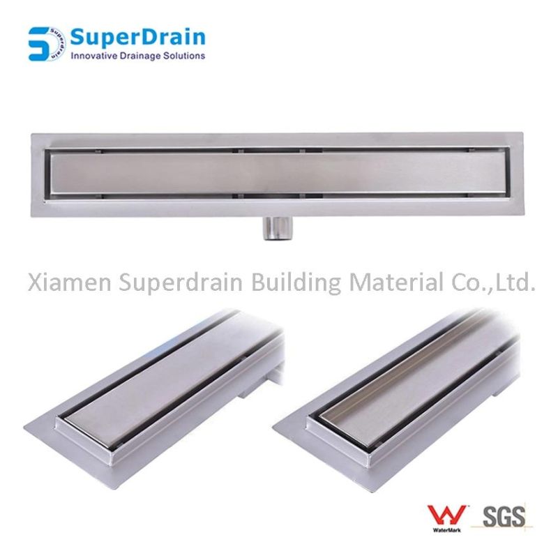 Commercial Hotel Use Anti-Seeper Stainless Steel Floor Concealed Linear Shower Drain