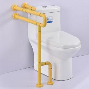 Bathroom Safety Assist Movable Handrail Frame Toilet Safety Support Bathroom U Shape Nylon Disabled Grab Bar with Leg