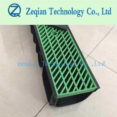 Plastic Drain Channel Shower Drain with Grating Cover