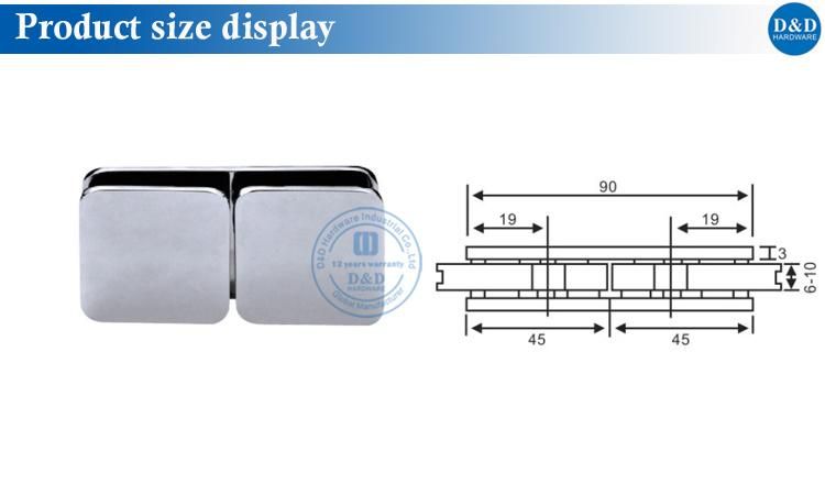 High Quality Inner Office Glass Clip for Shopping Malls (DDDG006)