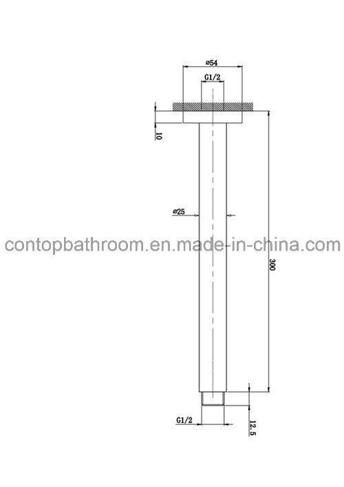 Australia Standard Bathroom Ceiling Mouted Round Shower Arm