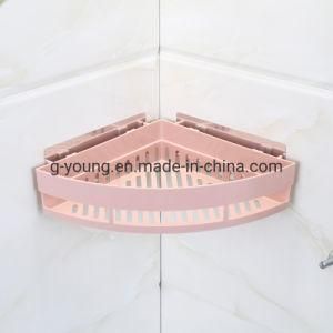 Plastic Storage Organizer Corner Shelf for Bathroom