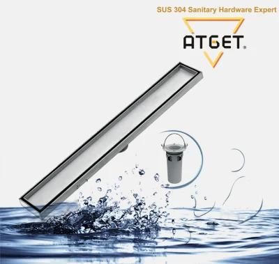 Pd-33103 Bathroom Accessories Stainless Steel Long Floor Drain (Satin finished/MRG/MB/PVD)
