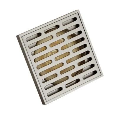 Hot Sale Brushed Square Tile Insert Floor Drain with Anti-Odor