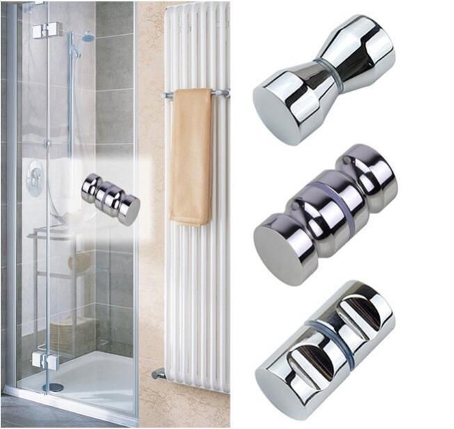 Glass Door Knob Bathroom Shower Handle Sliding Shower Door Knob