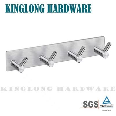Stainless Steel Bathroom Accessory Set Wall Hanging Door Clothes Robe Coat Hooks