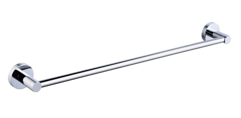 Zinc Alloy Polished Chrome Toilet Brush Holder Wall Mounted with Nail Toilet Brush and Holder