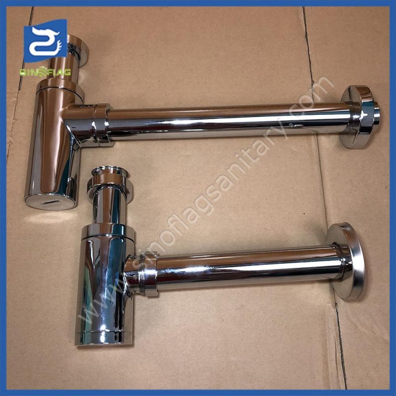 High Quality Chromed Brass Kitchen Bottle Drain Trap 1.1/4 to Chile