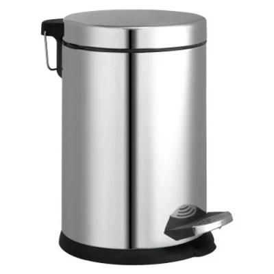 Big Sale Bathroom Accessories 304 Stainless Steel Waste Bin/Garbage Bin