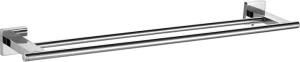 Beelee Black Single Bar Bathroom SUS304 Towel Bar Holder Round Towel Rod