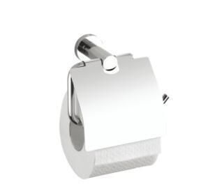 Wall Mounted Zinc Alloy Chrome Paper Holder with Lid