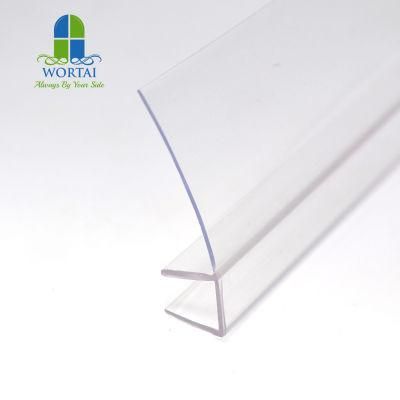 Frameless Glass Door Seal Super Clear Plastic Seal Strip Shower Door Seal