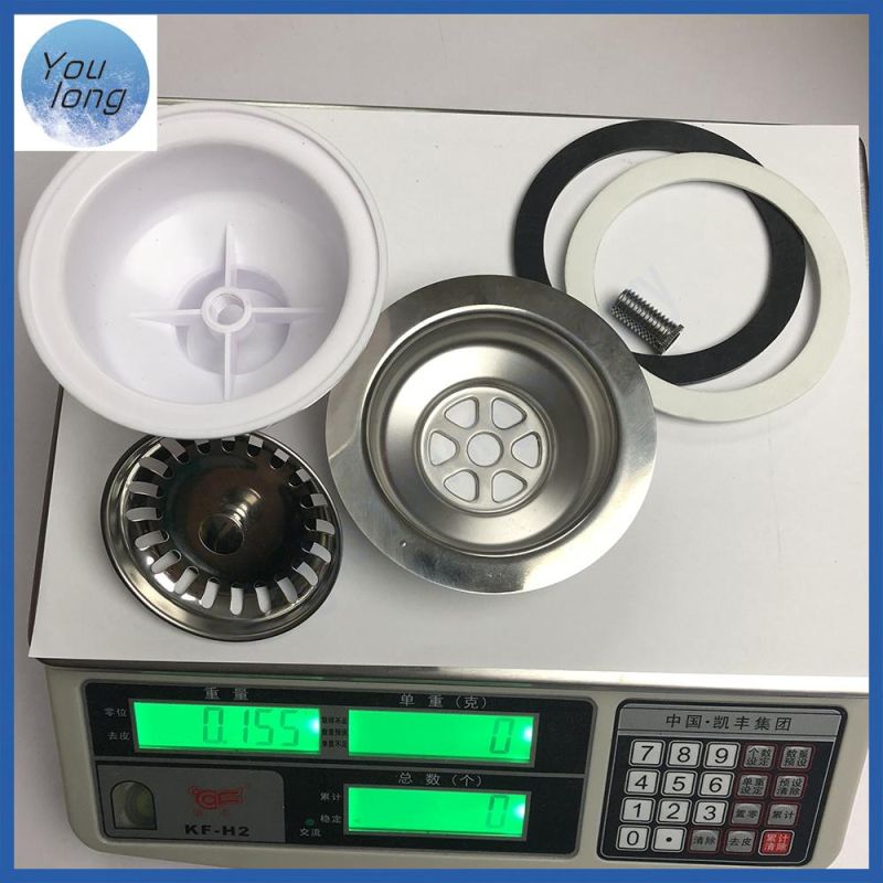 Bathroom Basin Sink Drain Chrome Public Drain No Overflow