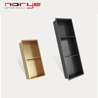 Waterproof Shower Niches Embedded Bathroom Metal Shelf Closet Living Room Storage Niche