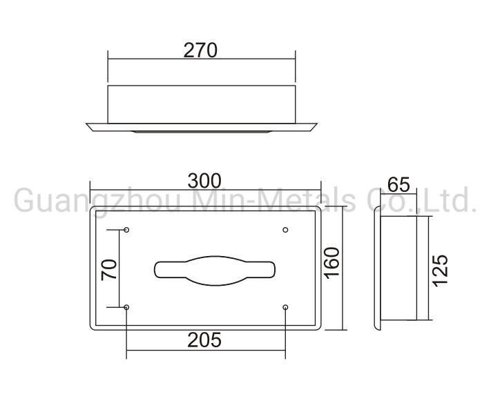 Table Tissue Dispenser Paper Holder Mx-pH210