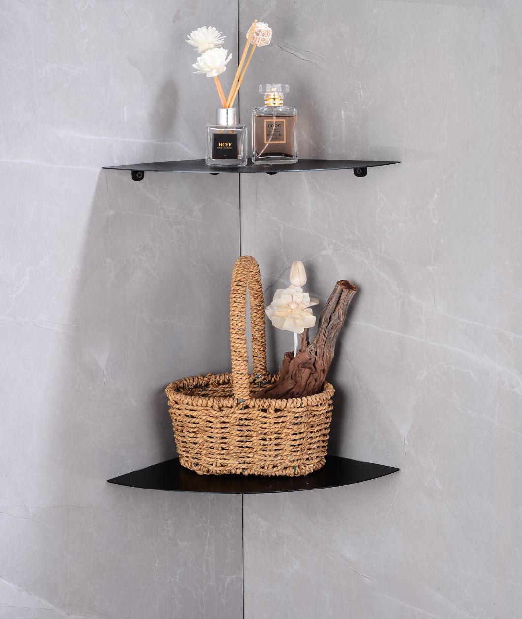 Wall Mounted Bathroom Aluminum Corner Shelf for Home Decoration Bath Storage