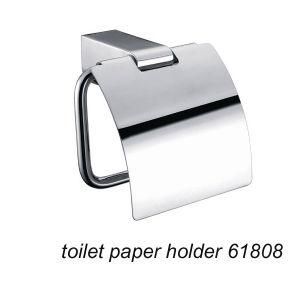 Wall Mounted Zinc Alloy Toilet Roll Holder Chrome Finish 61808
