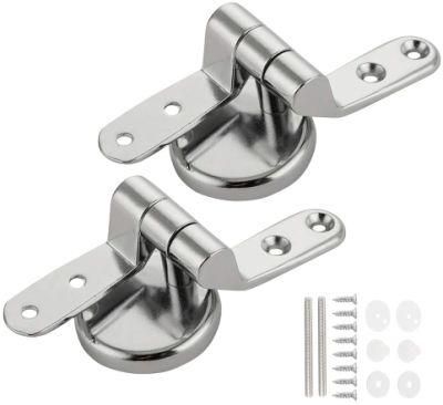 Chrome Finish Stainless Zinc Alloy Hinges Fitting Kits for Bathroom Toilet Seat