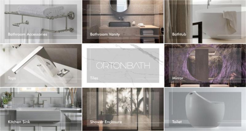 Ortonbath Bathroom Towel Bar Sets Matte Black 4-Piece Bathroom Hardware Set Stainless Steel Bath Accessories Kit