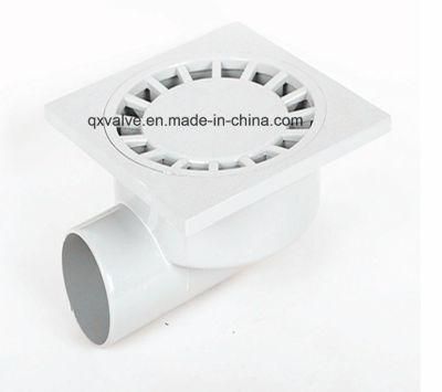 Bathtub Shower PVC Drainage Fitting PVC Side Floor Drainer