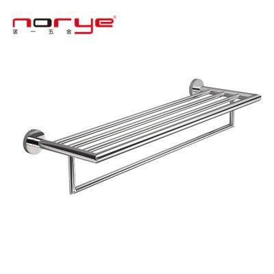 Wall Mounted Towel Rail Towel Rack Holder Hotel Bathroom Stainless Steel 2 Layer