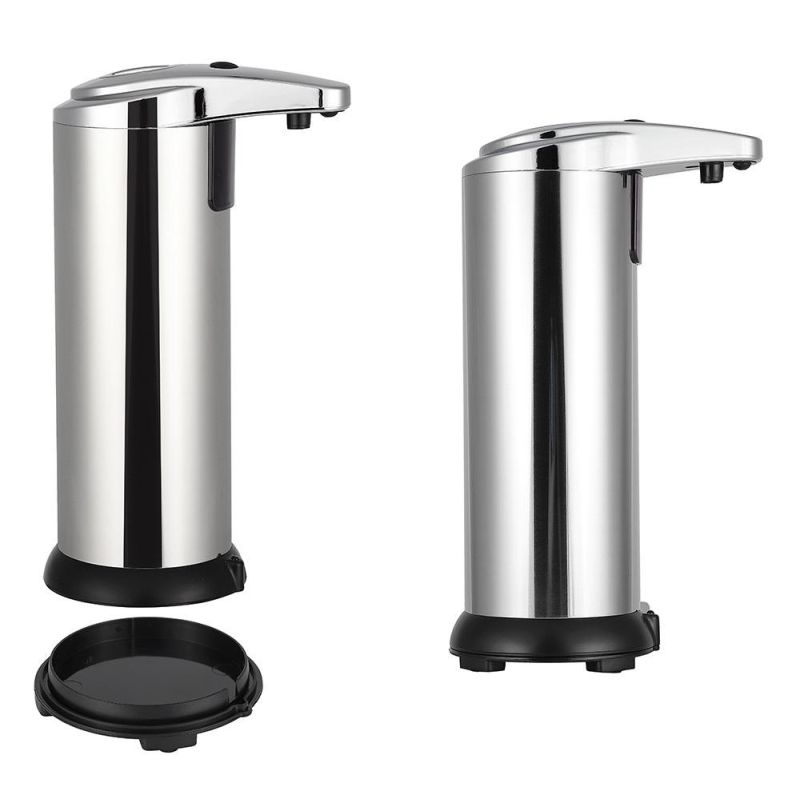 Bathroom No Contact Soap Dispenser Anti-Leakage Stainless Steel Silver Golden