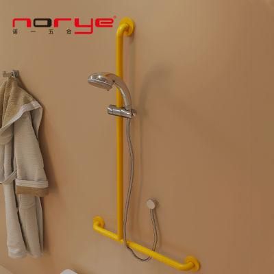 Wholesale Brush Bathroom Security T Shape Hand Rail Grab Bar for Toilet
