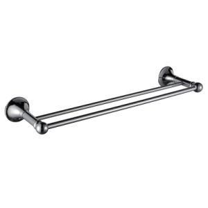 9052 Bathroom Accessories Chrome Finish Brass Double Towel Bar