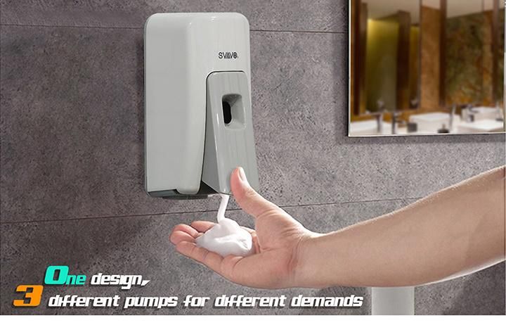 Wall Mounted Manual Soap Dispenser Three Different Pumps
