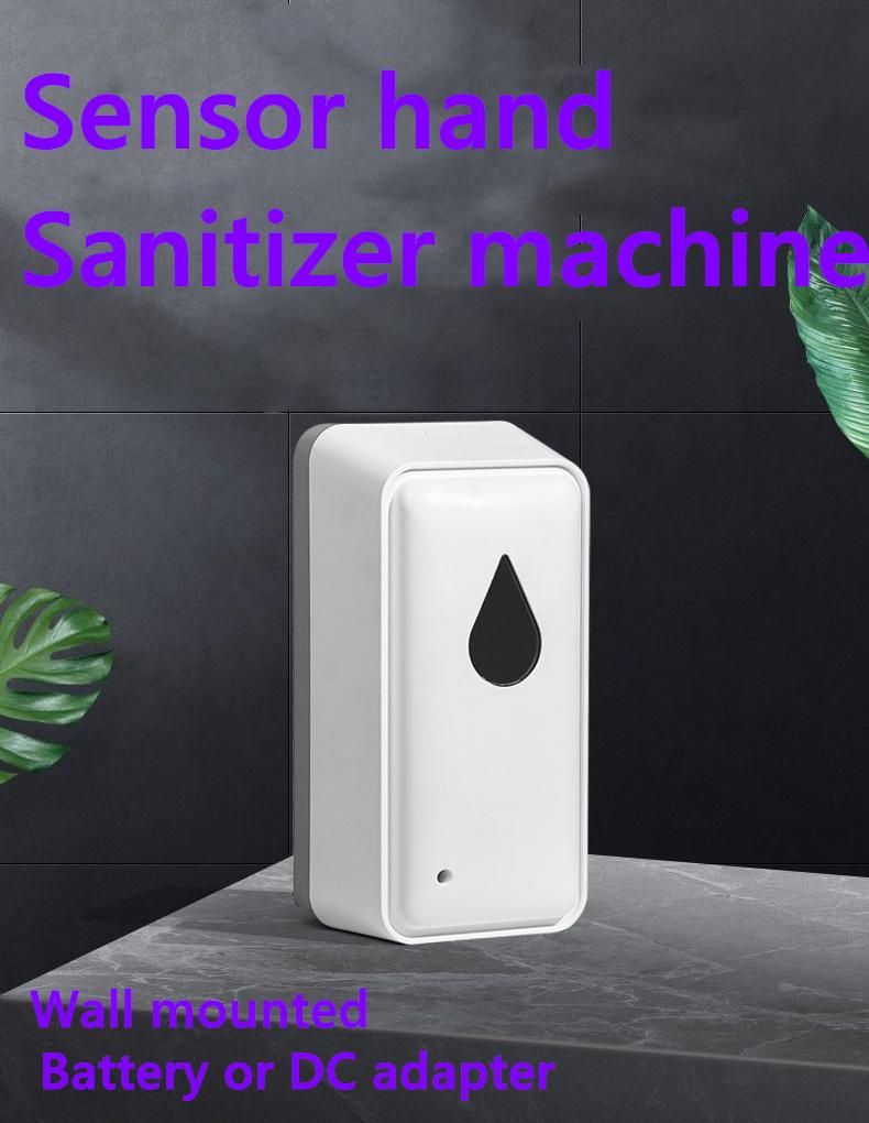 Touch Free 1000ml Capacity Wall Mounted Hand Sanitizer Dispenser for Foam/Spray/Liquid Soap