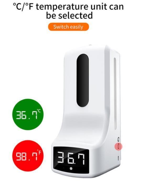 Hand Sanitizer Temperature Dispenser Temperature Detection Plus Sanitization Temperature Hand Sanitizer Dispenser