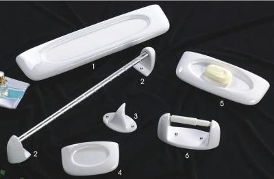 Modern Design Wall Mounted Ceramic 6 PCS Bathroom Accessories Sets Good Detail Bathroom Sanitary Bath Accessory