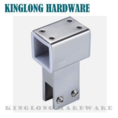 High Quality Bathroom Fitting Shower Room Sliding Door Square Tube Hanging Pipe Connectors