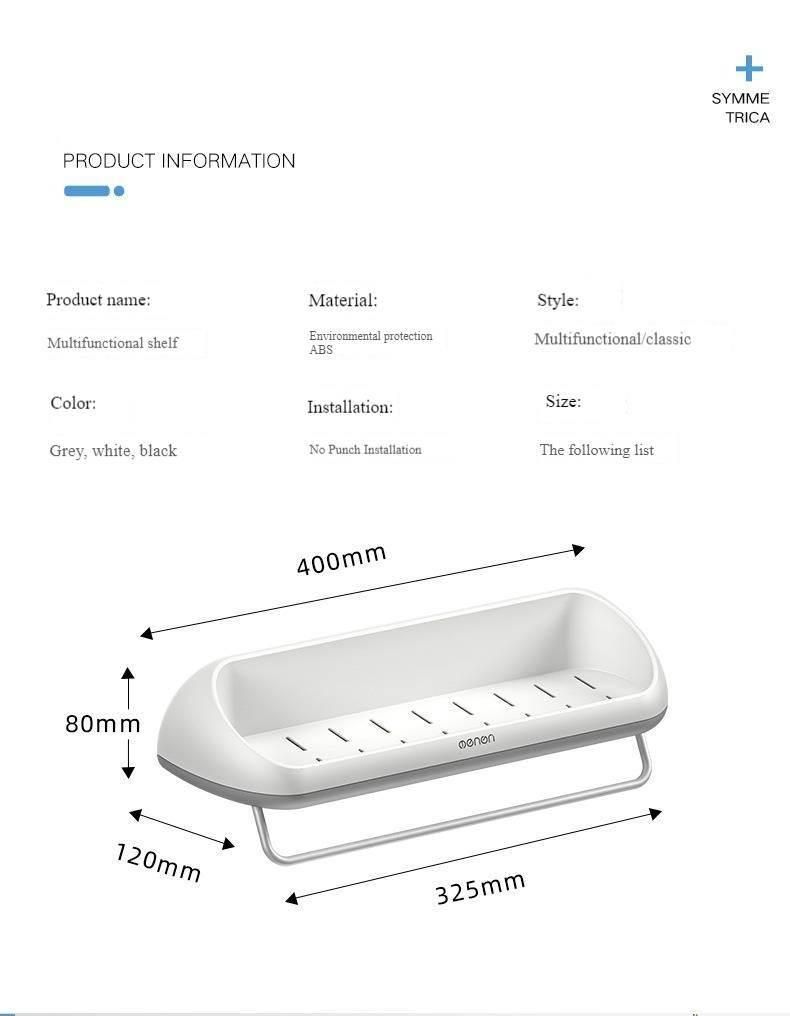 Plastic Bathroom Rack Free Punching Towel Rack